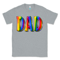 Heather Grey pride dad Classic Tee - texasbilliewilder