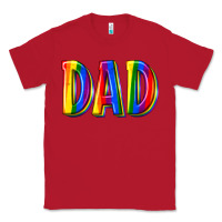 Red pride dad Classic Tee - texasbilliewilder