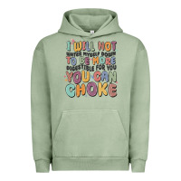 Pigment Oil Green i will not water myself down to be more digestible Urban Hoodie - MaliasSmallBusiness