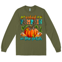 Army Green Cutest pumpkin in the patch Long Sleeve Tee - RanaPortraitStore