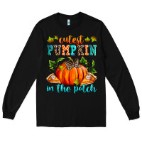 Black Cutest pumpkin in the patch Long Sleeve Tee - RanaPortraitStore
