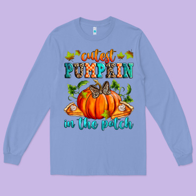 Long Sleeve Tee Cutest pumpkin in the patch