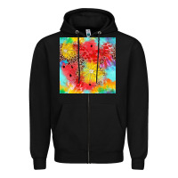 Black fruits leopard seamless pattern Zipper Hoodie - Zillion Design Studio