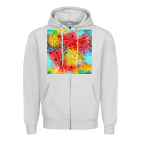 Dove Grey fruits leopard seamless pattern Zipper Hoodie - Zillion Design Studio