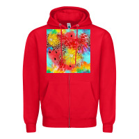 Red fruits leopard seamless pattern Zipper Hoodie - Zillion Design Studio