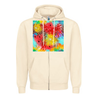 Sandshell fruits leopard seamless pattern Zipper Hoodie - Zillion Design Studio