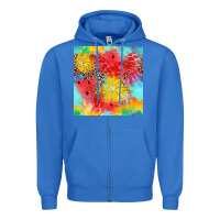 True Royal fruits leopard seamless pattern Zipper Hoodie - Zillion Design Studio