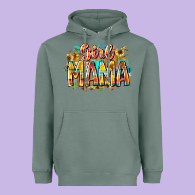 Girl Mama Heavyweight Hoodie Designed By Racoondesign
