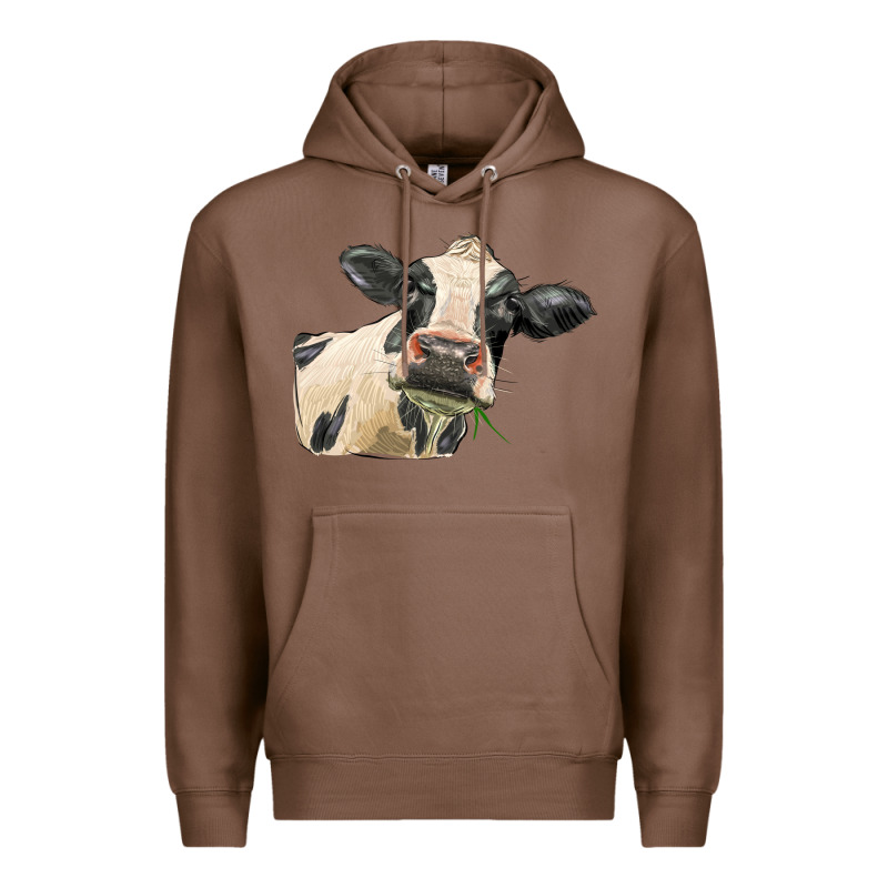 Holstein Heifer Face Premium Hoodie by LillyAllenDesigns | Teevron
