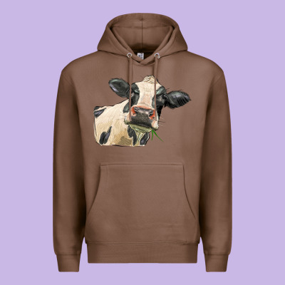 Holstein Heifer Face Premium Hoodie Designed By Lillyallendesigns