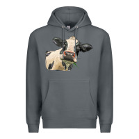 Rock holstein heifer face Premium Hoodie - LillyAllenDesigns