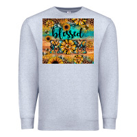 Heather Grey blessed mom Premium Sweatshirt - JahusDesignShop