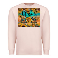 Pale Pink blessed mom Premium Sweatshirt - JahusDesignShop