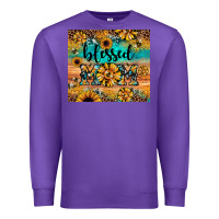 Purple blessed mom Premium Sweatshirt - JahusDesignShop