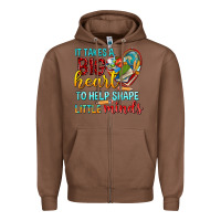 Chestnut big heart to help shape little minds tbw Zipper Hoodie - texasbilliewilder