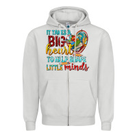 Dove Grey big heart to help shape little minds tbw Zipper Hoodie - texasbilliewilder