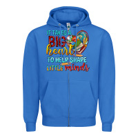 True Royal big heart to help shape little minds tbw Zipper Hoodie - texasbilliewilder