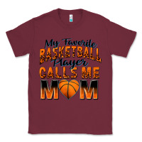 Burgundy my favorite basketball player calls me mom Classic Tee - Zillion Design Studio