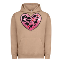 Pigment Burro dinosaur valentine heart Urban Hoodie - MaliasSmallBusiness