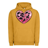 Pigment Peanut Butter dinosaur valentine heart Urban Hoodie - MaliasSmallBusiness