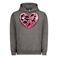 Pigment Tornado dinosaur valentine heart Urban Hoodie - MaliasSmallBusiness