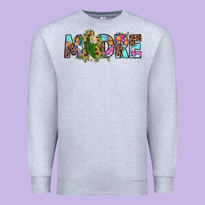 San Judas Madre Sunflower Premium Sweatshirt Designed By Jahusdesignshop