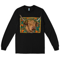 Black Fall Cow Long Sleeve Tee - RanaPortraitStore