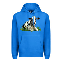 True Royal holstein cow sitting Premium Hoodie - LillyAllenDesigns