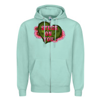 Valentine's Day Stuck On You Heart Sunflowers Zipper Hoodie | Teevron