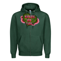 Sports Green valentine's day stuck on you heart sunflowers Zipper Hoodie - RanaPortraitStore