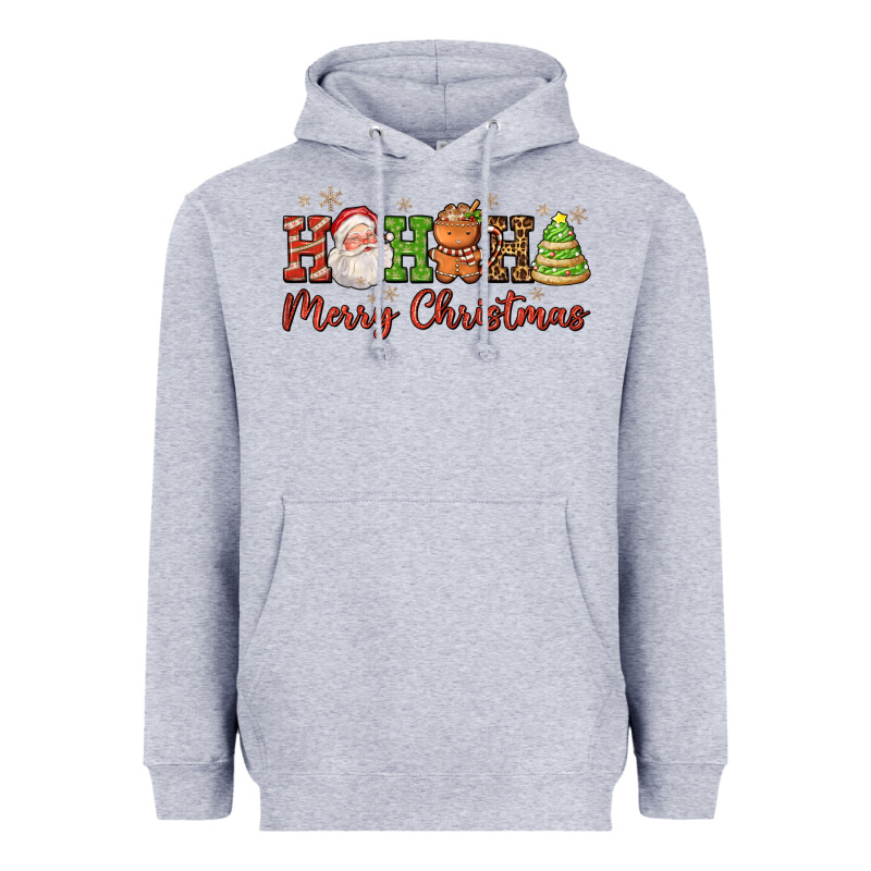 Hohoho Merry Christmas Santa Coffee Cup Tree Cooki Heavyweight Hoodie by FaDigitalArtStudio | Teevron