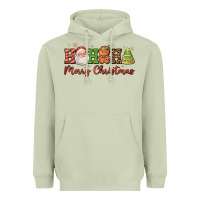 Matcha hohoho merry christmas santa coffee cup tree cooki Heavyweight Hoodie - FaDigitalArtStudio