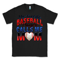 Black my favorite baseball player calls me mom Classic Tee - Zillion Design Studio