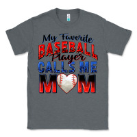Charcoal Heather my favorite baseball player calls me mom Classic Tee - Zillion Design Studio