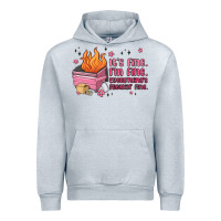 Heather Grey it's fine i'm fine everything's freakin' fine Urban Hoodie - MaliasSmallBusiness
