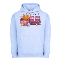 Pigment Grape Ice it's fine i'm fine everything's freakin' fine Urban Hoodie - MaliasSmallBusiness