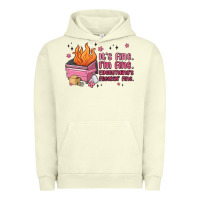 Pigment Pistachio it's fine i'm fine everything's freakin' fine Urban Hoodie - MaliasSmallBusiness