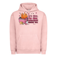 Pigment Salmon it's fine i'm fine everything's freakin' fine Urban Hoodie - MaliasSmallBusiness