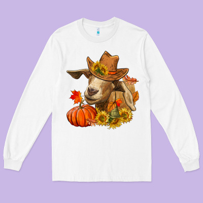 Long Sleeve Tee Fall Goat