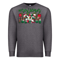 Charcoal Heather mexican flag sunflower mom leopard Premium Sweatshirt - JahusDesignShop