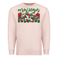 Pale Pink mexican flag sunflower mom leopard Premium Sweatshirt - JahusDesignShop