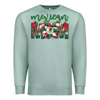 Seafoam mexican flag sunflower mom leopard Premium Sweatshirt - JahusDesignShop