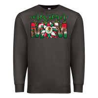Smoke mexican flag sunflower mom leopard Premium Sweatshirt - JahusDesignShop