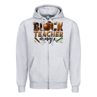 Black Teacher Magic Melanin Zipper Hoodie | Teevron