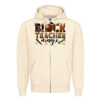 Sandshell black teacher magic melanin Zipper Hoodie - texasbilliewilder