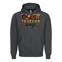 Smoke black teacher magic melanin Zipper Hoodie - texasbilliewilder