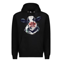 Black holstein calf face Premium Hoodie - LillyAllenDesigns