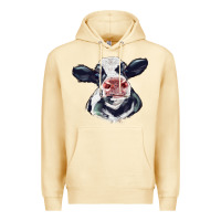 Pina Colada holstein calf face Premium Hoodie - LillyAllenDesigns