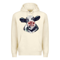 Sandshell holstein calf face Premium Hoodie - LillyAllenDesigns