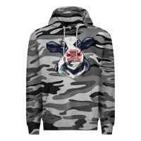 Slate Camo holstein calf face Premium Hoodie - LillyAllenDesigns